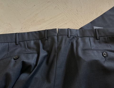 ZEGNA Regular Fit Dress Pants 15 MIL MIL Wool DK Gray 40 US ( 58 Eu ) New $980