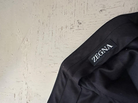 ZEGNA Regular Fit Tuxedo Dress Pants Black 34 US ( 50 Eu ) New $980