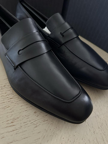 Ermenegildo Zegna Leather Reverse Construction Loafers DK Navy 11.5 US New $950