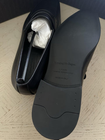 Ermenegildo Zegna Leather Reverse Construction Loafers DK Navy 11.5 US New $950