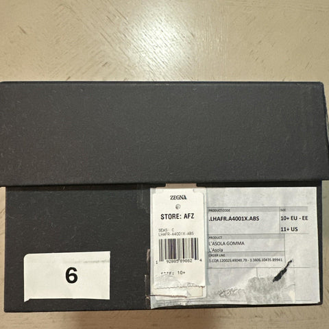 Ermenegildo Zegna Leather Reverse Construction Loafers DK Navy 11.5 US New $950