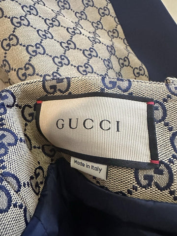 New $3300 Gucci Men Canvas GG Print SKI Pants Beige/Navy Size 34 US/50 Eu