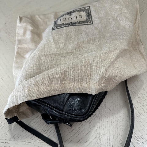 Gucci Men GG Crystal mini Canvas Leather shoulder bag 760342 New