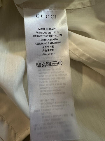 Gucci Men Tailored Tuxedo Dress Shirt Soft White 41/16 New $1280