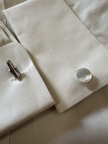 Gucci Men Tailored Tuxedo Dress Shirt Soft White 43/17 New $1280