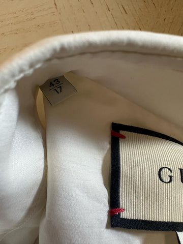Gucci Men Tailored Tuxedo Dress Shirt Soft White 43/17 New $1280