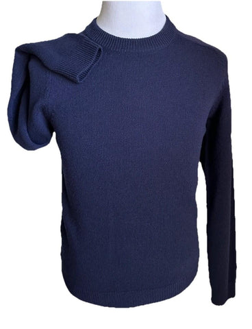 Gucci Men Wool Crewneck Sweater Navy Size XS New $980 Italy
