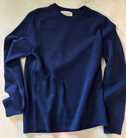 Gucci Men Wool Crewneck Sweater Navy Size XS New $980 Italy