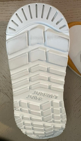 NIB Saint Laurent Leather sneakers White/Gray/Yellow 9.5 US/42.5 Eu 757319