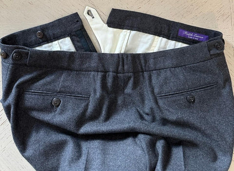 NWT Ralph Lauren Purple Label Men Drawstrin Pants DK Gray 34/50 Italy