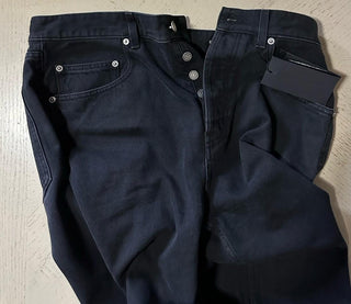 New $1050 Saint Laurent Men Wide-Leg jeans Pants Black 32 US ( Measured 34 ) Ita