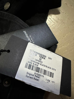 New $1050 Saint Laurent Men Wide-Leg jeans Pants Black 32 US ( Measured 34 ) Ita