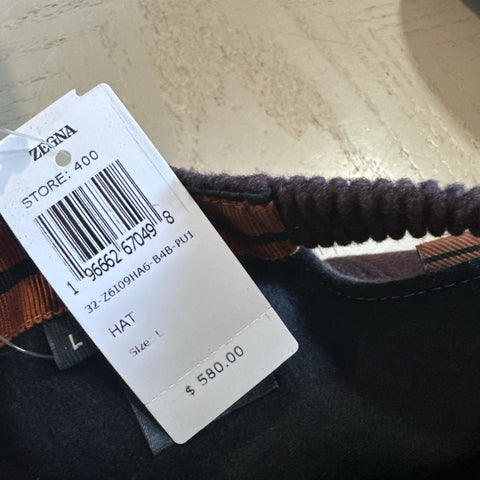 NWT ZEGNA Cashmere Baseball Hat Purple maybe  Size L Italy