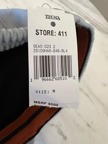 NWT ZEGNA Cashmere Baseball Hat LT Blue Size M Italy