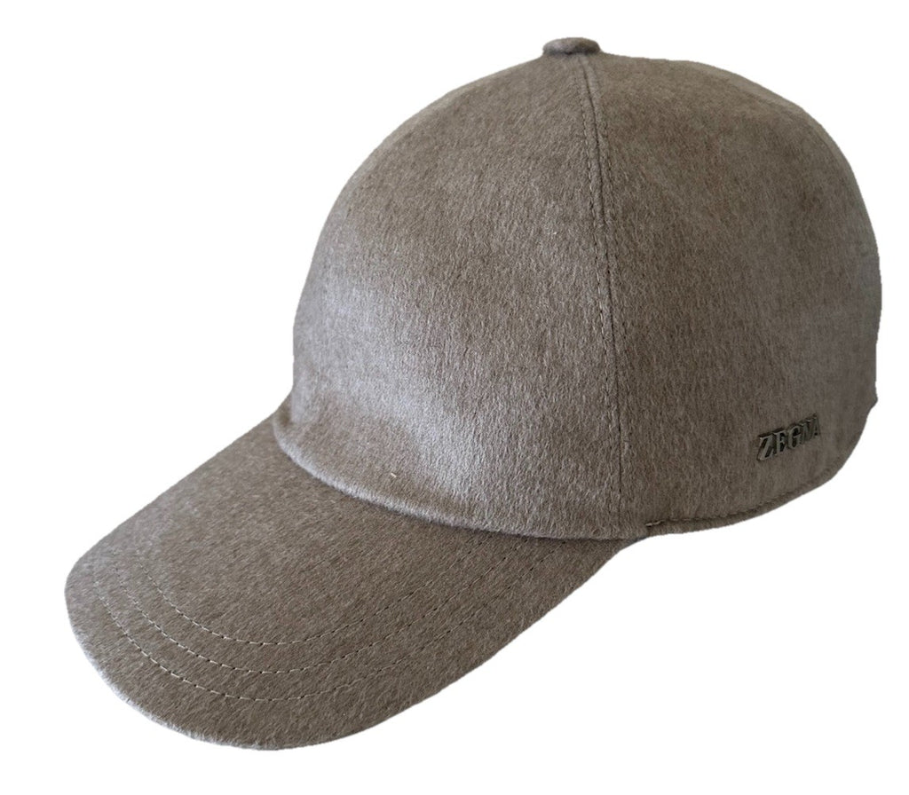 NWT ZEGNA Cashmere Baseball LT Taupe/Gray Size L Italy