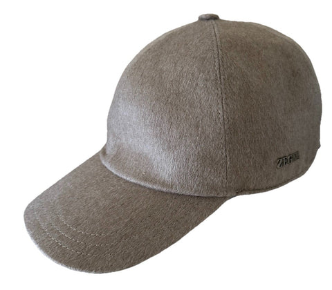 NWT ZEGNA Cashmere Baseball LT Taupe/Gray Size L Italy