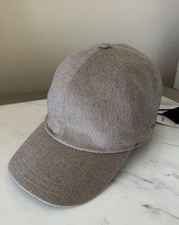 NWT ZEGNA Cashmere Baseball LT Taupe/Gray Size L Italy