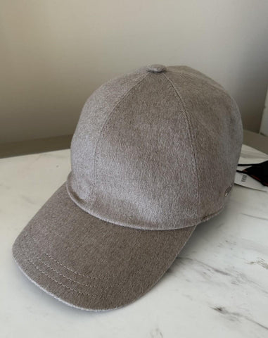 NWT ZEGNA Cashmere Baseball LT Taupe/Gray Size L Italy