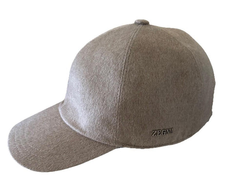 NWT ZEGNA Cashmere Baseball LT Taupe/Gray Size L Italy