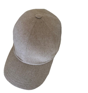 NWT ZEGNA Cashmere Baseball LT Taupe/Gray Size L Italy