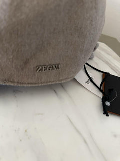 NWT ZEGNA Cashmere Baseball LT Taupe/Gray Size L Italy