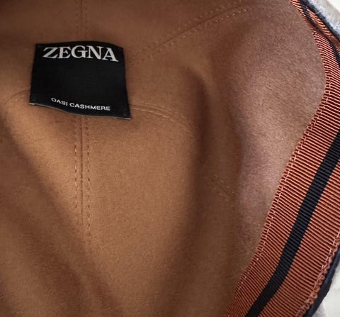 NWT ZEGNA Cashmere Baseball LT Taupe/Gray Size L Italy