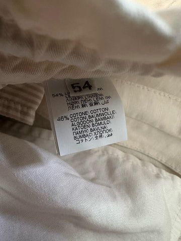 NWT $795 Brunello Cucinelli Men Drawstring Short Pants Of White Size 54/38