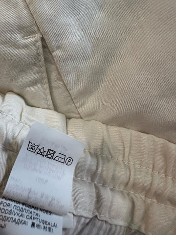 NWT $795 Brunello Cucinelli Men Drawstring Short Pants Of White Size 54/38