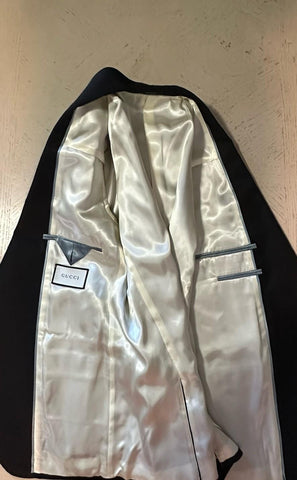 NWT $3500 Gucci Men’s Tuxedo Suit Black Size 46R US/56R Eu Italy