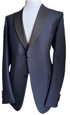 NWT $4800 Gucci Men’s Tuxedo Suit Blue Size 46R US/56R Eu Italy