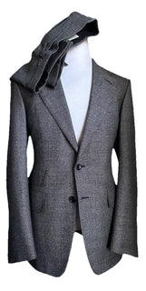 NWT $5690 TOM FORD Men Wool Suit DK Gray 40R US/50R Eu Italy