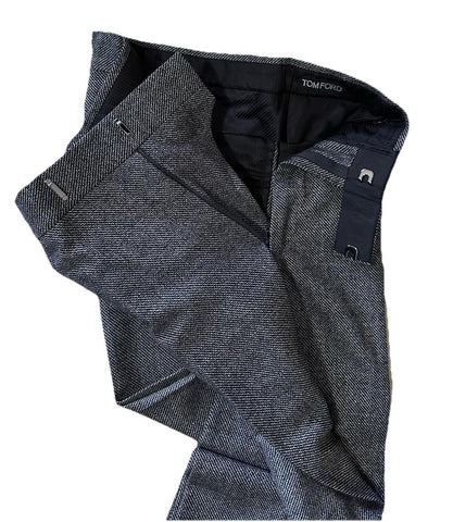 NWT $5690 TOM FORD Men Wool Suit DK Gray 40R US/50R Eu Italy