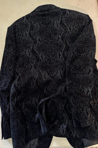 NWT $5650 TOM FORD Men Velvet Sport Coat Jacket Blazer Black 44 US/56 Eu Swit