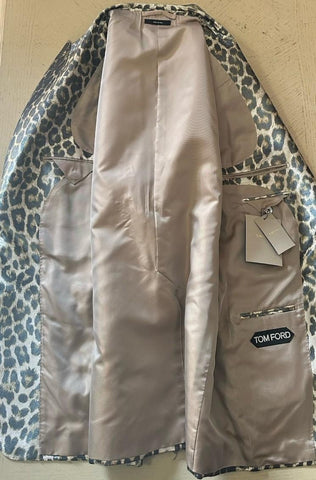 NWT $5550 TOM FORD Men Atticus Sport Coat Jacket Blazer Leopard Brown 42 US/52 E