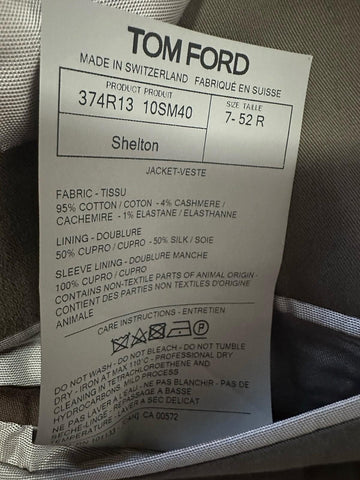 NWT $4440 TOM FORD Men Shelton Sport Coat Jacket Blazer Olive 42 US/52 Eu