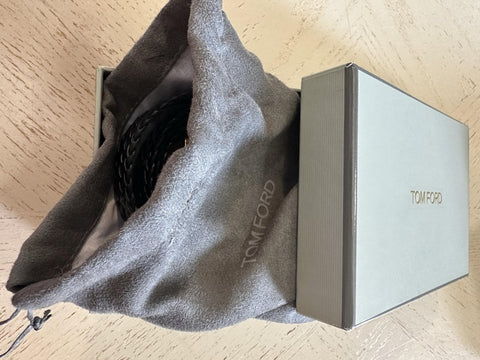 New $990 TOM FORD Mens Leather Belt Black 105/42 Italy