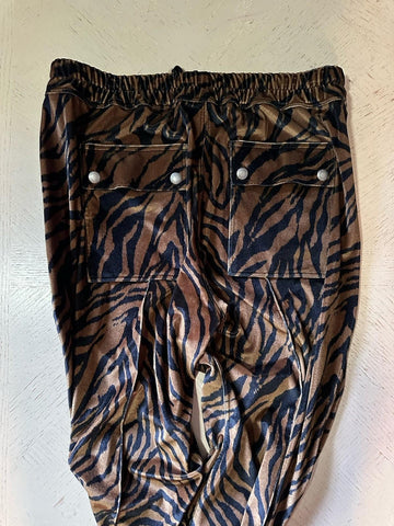 New $1590 TOM FORD Men  Drawstring Track Pants Black/Brown Size 54 Eu/38 Italy