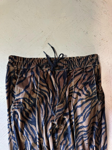 New $1590 TOM FORD Men  Drawstring Track Pants Black/Brown Size 54 Eu/38 Italy