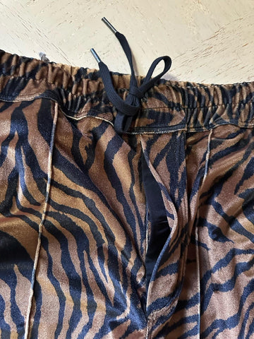 New $1590 TOM FORD Men  Drawstring Track Pants Black/Brown Size 54 Eu/38 Italy