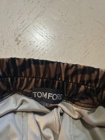 New $1590 TOM FORD Men  Drawstring Track Pants Black/Brown Size 54 Eu/38 Italy