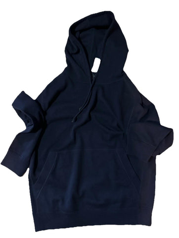 NWT $2490 ZEGNA Cashmere Hoodie Sweater Pullover Navy 56 Eu ( XXL ) Italy