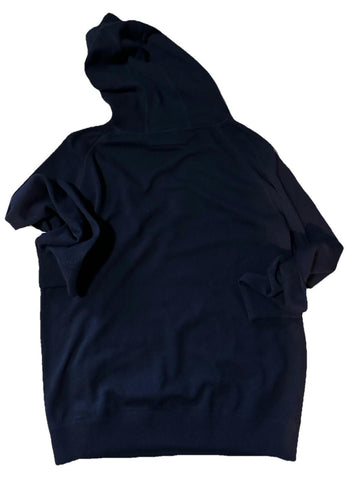 NWT $2490 ZEGNA Cashmere Hoodie Sweater Pullover Navy 56 Eu ( XXL ) Italy