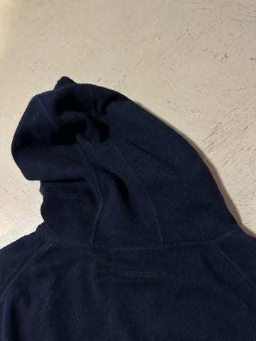 NWT $2490 ZEGNA Cashmere Hoodie Sweater Pullover Navy 56 Eu ( XXL ) Italy