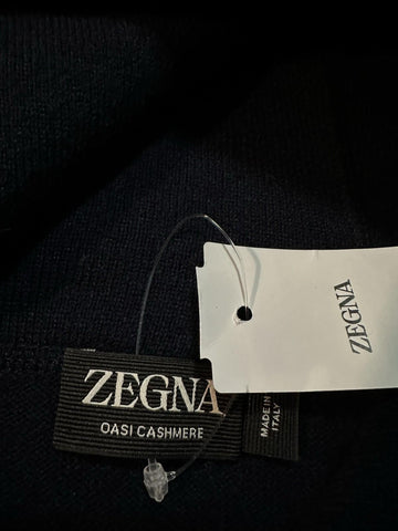 NWT $2490 ZEGNA Cashmere Hoodie Sweater Pullover Navy 56 Eu ( XXL ) Italy