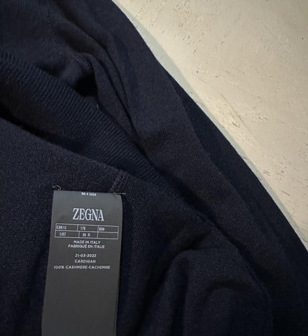 NWT $2490 ZEGNA Cashmere Hoodie Sweater Pullover Navy 56 Eu ( XXL ) Italy