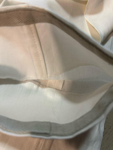 ZEGNA Linen Drawstring Dress Pants Whit 38 US ( 54 Eu ) New $1090