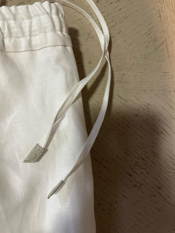 ZEGNA Linen Drawstring Dress Pants Whit 38 US ( 54 Eu ) New $1090