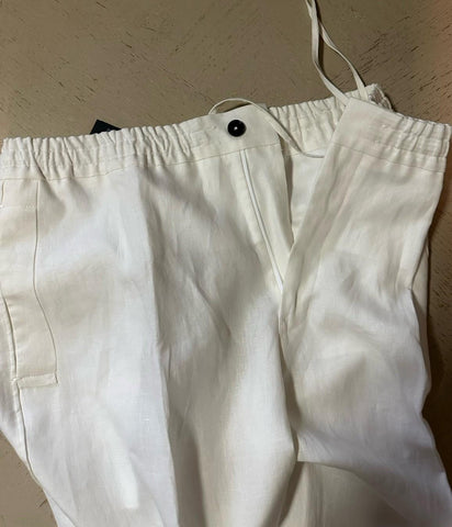 ZEGNA Linen Drawstring Dress Pants Whit 38 US ( 54 Eu ) New $1090
