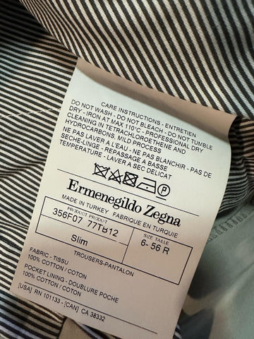NWT  Ermenegildo Zegna Slim Fit Dress Pants 56 Eu ( Measured US 39 )