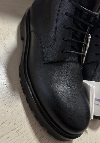 NIB $1495 Brunello Cucinelli Men’s Leather Boots Shoes Black 8 US/41 Eu